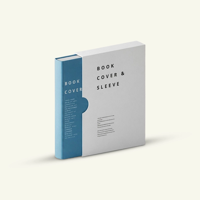 Custom book sleeve packaging design