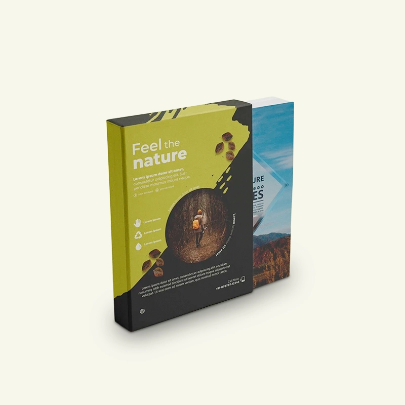 Custom book sleeve packaging design