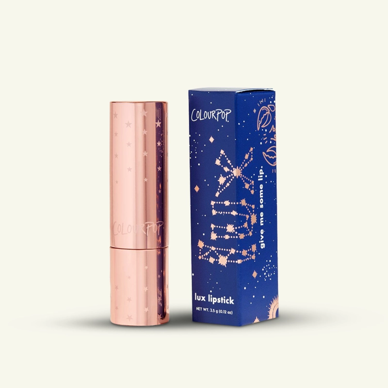 Custom printed lipstick packaging with lipstick tube