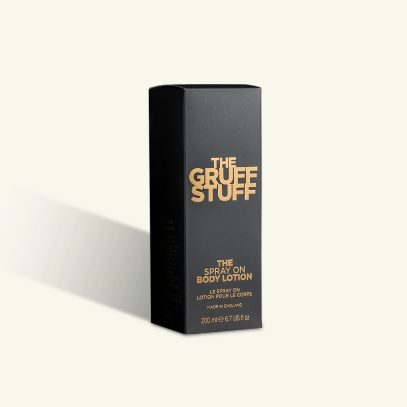 Luxury black lotion packaging box with gold foil