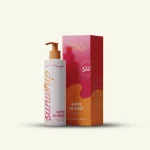 Custom skincare lotion box with product packaging