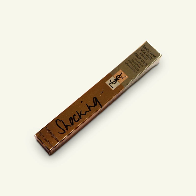 Mascara packaging box with elegant design